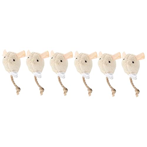 COLLBATH 6 Pcs Interaktives Katzenspielzeug Mäuse Plüsch Für Indoor-Katzen Kätzchen Teaser Spielzeug Helle Farben Möbel Katze COLLBATH 6 Pcs Interaktives Katzenspielzeug Mäuse Plüsch Für Indoor-Katzen Kätzchen Teaser Spielzeug Helle Farben Möbel Katze von COLLBATH