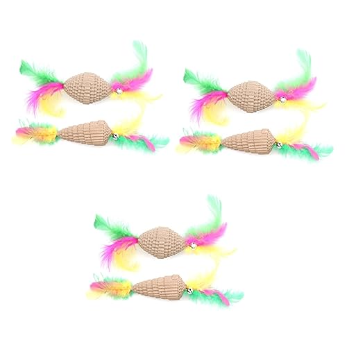 COLLBATH 6 STK Katzen-Teaser Für Haustiere Katzen Glocke Kätzchen Haustier-fänger- Für Kätzchen Katzenspielzeug von COLLBATH
