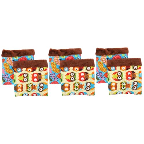COLLBATH 3sets Hamster Hideout Bett Haustier Schlafsack Gemütliche Tasche Für Meerschweinchen Ratte Frettchen 2 Stücke * 3 von COLLBATH