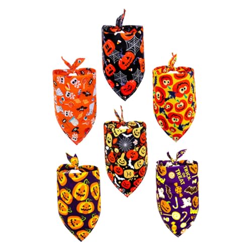 COLLBATH 6 Stück Halloween-dreiecksschal Hundeshampoo Kragen Welpe Hundeschermaschinen Cooles Halsband Für Hunde Leckereien Für Haustiere Halloween-hundedreieck-lätzchen Bausatz Polyester COLLBATH 6 Stück Halloween-dreiecksschal Hundeshampoo Kragen Welpe Hundeschermaschinen Cooles Halsband Für Hunde Leckereien Für Haustiere Halloween-hundedreieck-lätzchen Bausatz Polyester von COLLBATH