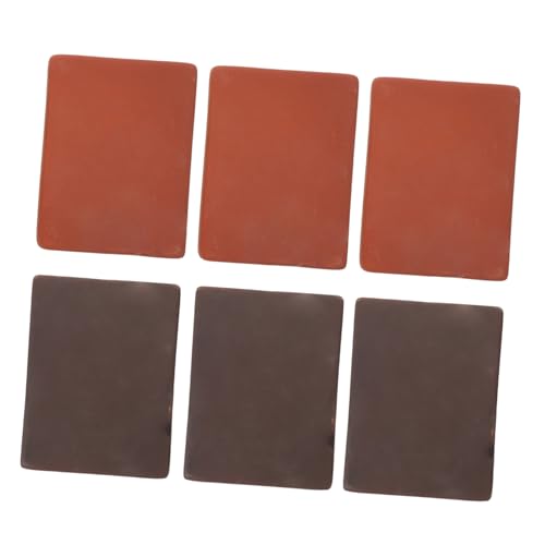 COLLBATH 6 Stück Teiliges Handgefertigte Rote Tonziegel für Schildkrötenlandschaft Atmungsaktive Feuchtigkeitsregulierende Terrarien Deko Sichere Kletter und Sonnenplätze für Semi von COLLBATH