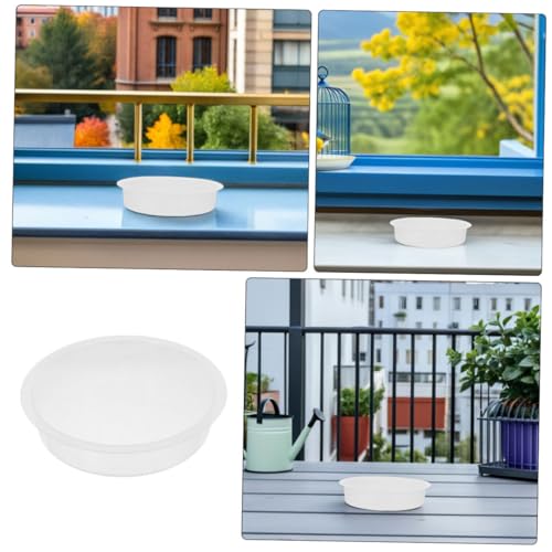 COLLBATH 6 Stück Teiliges Vogeltränken Kunststoff Einfache Reinigung Schnelle Installation Wetterfeste Wasserschalen für Garten Balkon Terrasse Vogelbad Zubehör für Kleine Vögel von COLLBATH