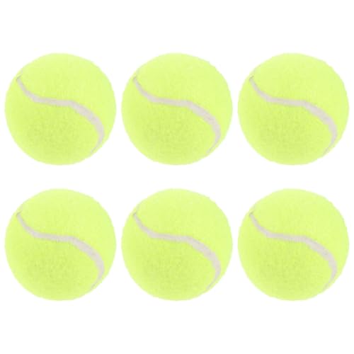 COLLBATH 6 Stück Tennisbälle Für Hunde, Interaktives Haustierspielzeug, Apportierspielzeug, Tennisbälle Für Das Training Von Haustieren, Fangen, Hellgrün von COLLBATH