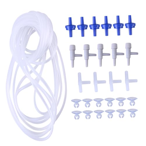 COLLBATH Aquarium Luftschlauch 6m Standard Airline Schläuche Mit Verteiler Verbindung Und Luftstrom Regulierung Transparent Flexibel Für Aquarien COLLBATH Aquarium Luftschlauch 6m Standard Airline Schläuche Mit Verteiler Verbindung Und Luftstrom Regulierung Transparent Flexibel Für Aquarien von COLLBATH