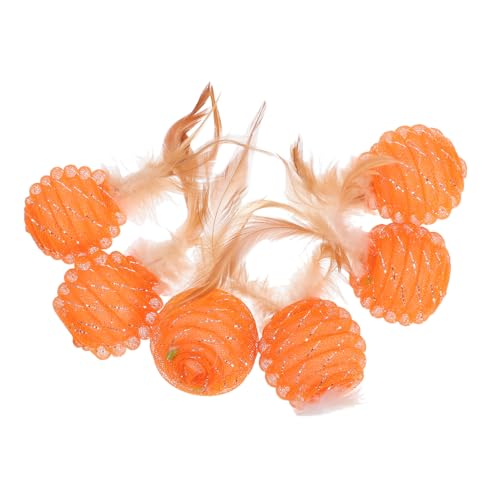 COLLBATH 6St Badmintonball- Süßigkeiten-Herzdekorationen Interaktives Katzenspielzeug Raupe Kitten katzenspielzeug katzenminze katzenklo Lernspielzeug für Katzen Orange COLLBATH 6St Badmintonball- Süßigkeiten-Herzdekorationen Interaktives Katzenspielzeug Raupe Kitten katzenspielzeug katzenminze katzenklo Lernspielzeug für Katzen Orange von COLLBATH