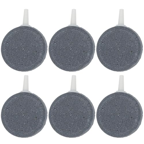 COLLBATH 6St Blasenstein Beckensand Auslauf Schüssel Solar- Fischnetz Brunnen Fische züchten Blow luftstein Aquarienreinigung aquariumpumpen Aquarienbedarf Aquariumzubehör Kies Light Grey von COLLBATH