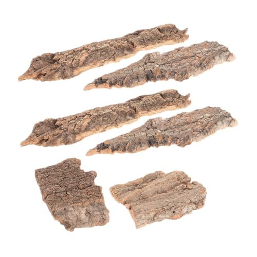 COLLBATH Reptilien-Terrarium- 6er-Pack Baumrinde Kletterdekor Reptilien-Tank-Zubehör von COLLBATH