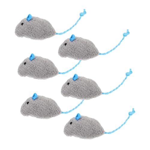 COLLBATH Katzenspielzeug Für Hauskatzen 6-teiliges Plüschmaus-Spielzeug Robustes Und Weiches Kätzchen-Teaser-Spielzeug-Set COLLBATH Katzenspielzeug Für Hauskatzen 6-teiliges Plüschmaus-Spielzeug Robustes Und Weiches Kätzchen-Teaser-Spielzeug-Set von COLLBATH