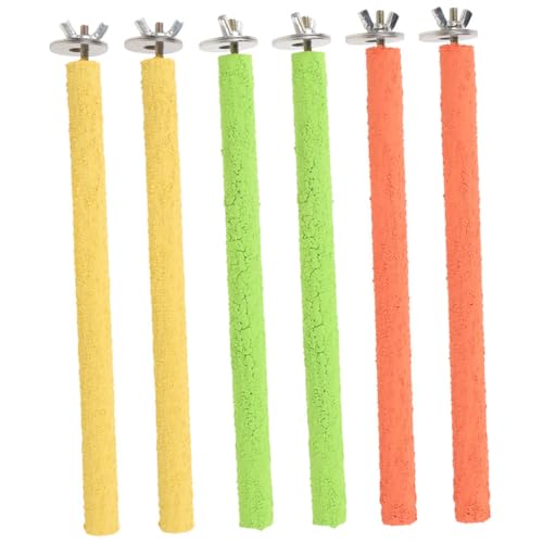 COLLBATH Spielzeug für Vögel und Sittiche 6 Stück Sittich-Sitzstangen Pfotenschleifstäbe Vogelkäfig-Sitzstangen Vogelspielzeug für Sittiche sicheres und stabiles Holzdesign COLLBATH Spielzeug für Vögel und Sittiche 6 Stück Sittich-Sitzstangen Pfotenschleifstäbe Vogelkäfig-Sitzstangen Vogelspielzeug für Sittiche sicheres und stabiles Holzdesign von COLLBATH