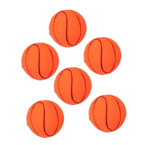 COLLBATH Interaktives Quietschendes Basketball-hundespielzeug Für Welpen 6-TLG. Kauspielzeug Für Hunde Zum Bonding Time Agility Training COLLBATH Interaktives Quietschendes Basketball-hundespielzeug Für Welpen 6-TLG. Kauspielzeug Für Hunde Zum Bonding Time Agility Training von COLLBATH