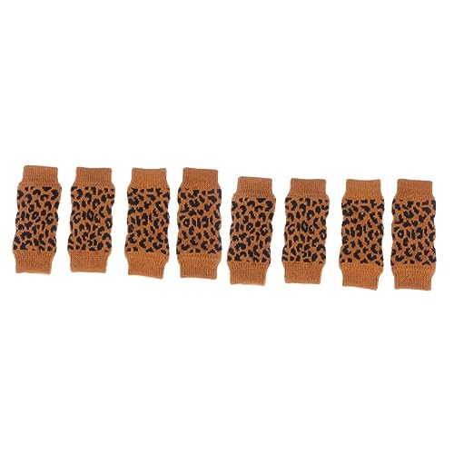 COLLBATH 2 Sets Haustierfreundliche Hundesocken Festliche Strümpfe Für Hunde Beinwärmer Kleidung (Leopard L) 4 Stück * 2 von COLLBATH