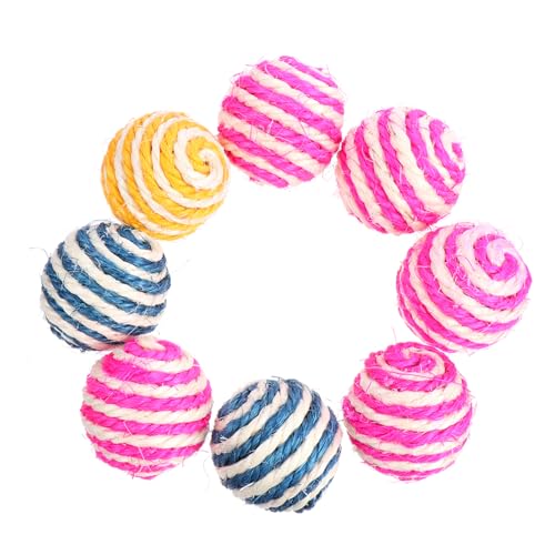 COLLBATH Beißball für Kätzchen Katzenspielzeug-Set 8-teilig Katzenseile Bälle Sound Beißspielzeug Katzenkauspielzeug für Haustiere Spielball zufällige Farbe COLLBATH Beißball für Kätzchen Katzenspielzeug-Set 8-teilig Katzenseile Bälle Sound Beißspielzeug Katzenkauspielzeug für Haustiere Spielball zufällige Farbe von COLLBATH