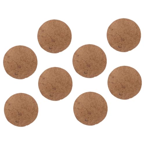 COLLBATH 8 Stück Teiliges Taubennest Pad aus Atmungsaktiver Feuchtigkeitsresistenter Kokosfaser und Gras Natürlicher Nistplatz für Kleine Vögel Komfortables Warmes Nestmaterial für Mehrere von COLLBATH