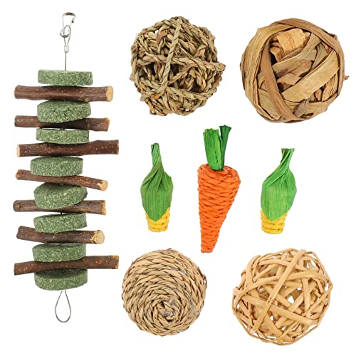 COLLBATH Kleintierspielzeug Zum Kauen Für Hamster Kaninchen Und Meerschweinchen Beschäftigungsspielzeug Für Käfig Satz Mit 8 Teilen Für Kleine Haustiere COLLBATH Kleintierspielzeug Zum Kauen Für Hamster Kaninchen Und Meerschweinchen Beschäftigungsspielzeug Für Käfig Satz Mit 8 Teilen Für Kleine Haustiere von COLLBATH