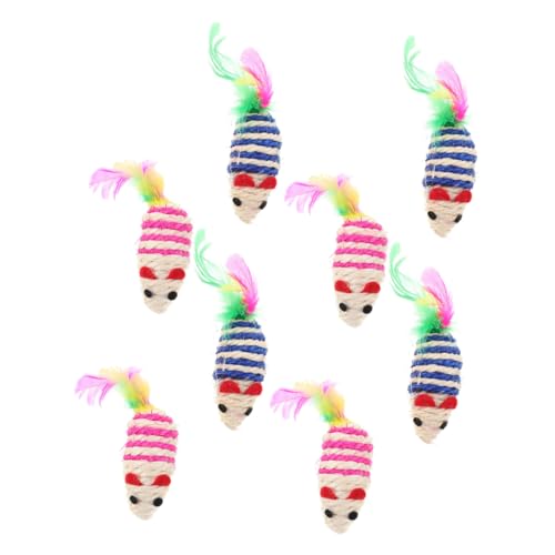 COLLBATH 8 Stück Katzenminze-mäuse Kauspielzeug Für Katzen Zahnreinigung Spielzeug Neckspielzeug Für Kätzchen COLLBATH 8 Stück Katzenminze-mäuse Kauspielzeug Für Katzen Zahnreinigung Spielzeug Neckspielzeug Für Kätzchen von COLLBATH