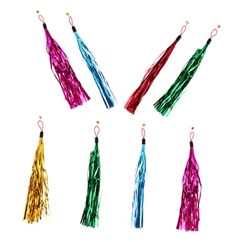 COLLBATH 8stücke Katzenspielzeug Teiliges Tassel Ersatz Für Katzenangel Mit Glöckchen Interaktives Spielzeug Bewegung Und Spielverhalten Zufällige Farben COLLBATH 8stücke Katzenspielzeug Teiliges Tassel Ersatz Für Katzenangel Mit Glöckchen Interaktives Spielzeug Bewegung Und Spielverhalten Zufällige Farben von COLLBATH