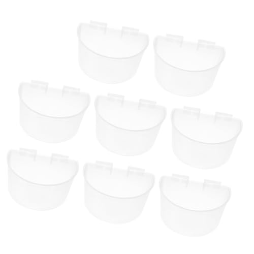 COLLBATH 8er Set Vogelfutter Und Wasserschalen Für Käfige Hängende Futter Und Wasserbehälter Für Tauben Kaninchen Und Andere Haustiere Transparente Große Kunststoffschalen COLLBATH 8er Set Vogelfutter Und Wasserschalen Für Käfige Hängende Futter Und Wasserbehälter Für Tauben Kaninchen Und Andere Haustiere Transparente Große Kunststoffschalen von COLLBATH