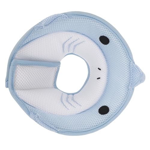 COLLBATH Angebot an Katzenhalsbändern Kragen Halsband für Katze Katzenkegelhalsband zur Genesung Katze hundehalsband Haustier nach Operation Halsband Polyester Sky-Blue von COLLBATH