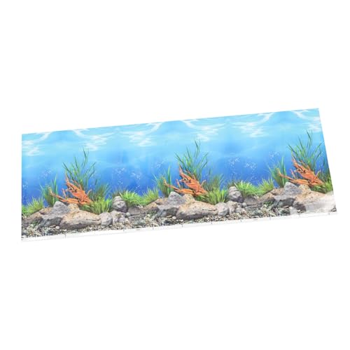 COLLBATH 3D Aquarium Hintergrund Aufkleber Fisch Tank Dekoration Selbst-Adhesive Fisch Tank Aufkleber von COLLBATH