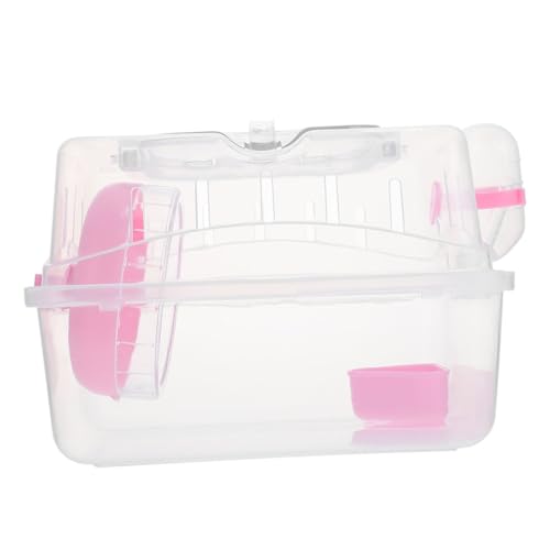 COLLBATH Hamster-reisebox Tragbarer Kleintier-transportbehälter Haustier-rattenkäfig Kompakt Und Leicht Für Reisen Im Freien Beobachtungsfenster von COLLBATH