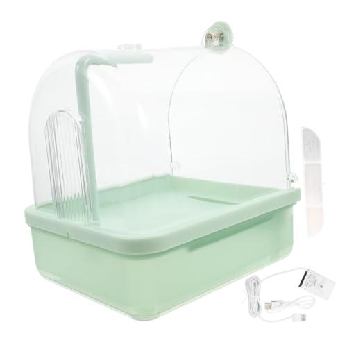 COLLBATH Elektrisches Vogelbad Mit 180° Drehbarem Wasserhahn Vogelbadewanne Für Innenbereich Käfige Vogelzubehör Für Sittiche Und Papageien COLLBATH Elektrisches Vogelbad Mit 180° Drehbarem Wasserhahn Vogelbadewanne Für Innenbereich Käfige Vogelzubehör Für Sittiche Und Papageien von COLLBATH