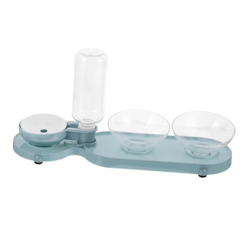 COLLBATH Automatischer Doppelnapf für Katzen Futterspender und Wasserspender Transparenter Trinkflasche aus Lebensmittelechtem mit Schräger Fütterung und Rutschfester Basis für Haustiere COLLBATH Automatischer Doppelnapf für Katzen Futterspender und Wasserspender Transparenter Trinkflasche aus Lebensmittelechtem mit Schräger Fütterung und Rutschfester Basis für Haustiere von COLLBATH