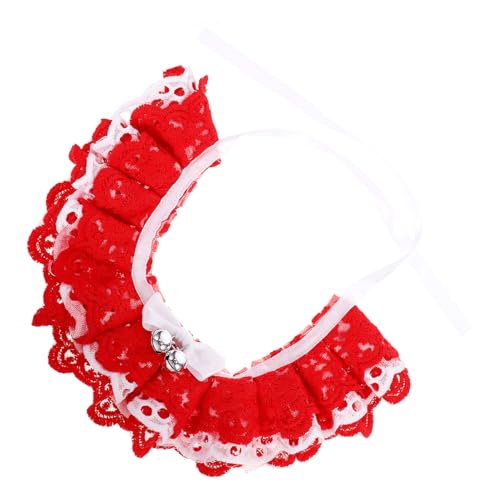 COLLBATH Kätzchen Spucktuch Welpe Baumwolle Halskette Kätzchen Dekoratives Halsband Haustier Dressing Accessoire Großer Charm von COLLBATH