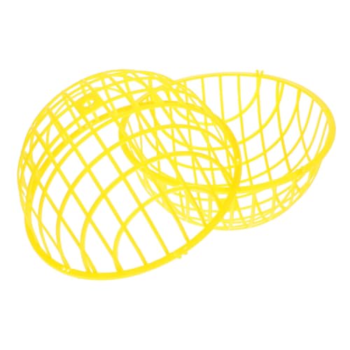 COLLBATH Beweglicher Hühnerballkäfig Rundes Sicheres Geflügelgehege für Hühner Kaninchen und Kleintiere Outdoor Käfig mit Optimaler Belüftung und Stabilität Gelb von COLLBATH