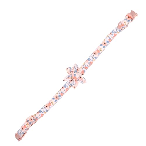 COLLBATH Verstellbares Hundehalsband Für Mädchen Bezauberndes Welpenhalsband Mit Blumenmuster Sicherheitshalsband von COLLBATH
