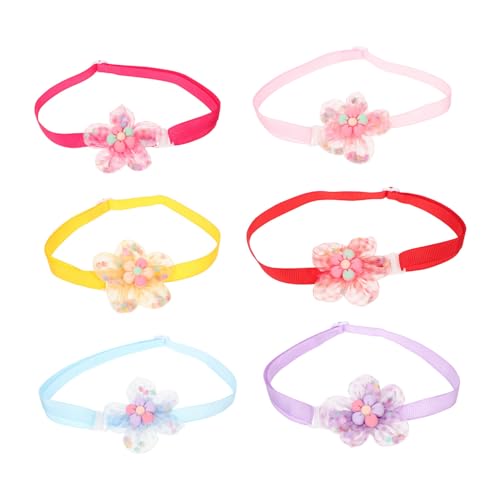 COLLBATH Blumenmuster Haustierhalsband Set Katze Hund Kätzchen Welpe Halsband von COLLBATH