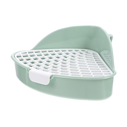COLLBATH Hasen Toilette Kleintier Toilette Für Kaninchen Meerschweinchen Und Chinchillas Dreieckige rutschfeste Katzentoilette Aus Minzgrün Ideal Für Kleine Haustiere Platzsparend Und COLLBATH Hasen Toilette Kleintier Toilette Für Kaninchen Meerschweinchen Und Chinchillas Dreieckige rutschfeste Katzentoilette Aus Minzgrün Ideal Für Kleine Haustiere Platzsparend Und von COLLBATH