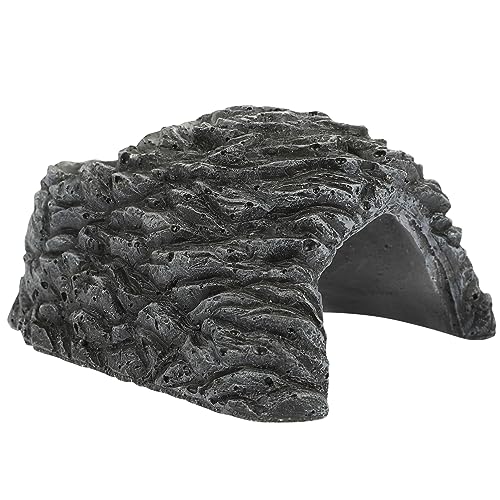COLLBATH Gefertigt Haustier Versteck Höhle Schildkröte Reptil Harz Versteck Stein Form von COLLBATH