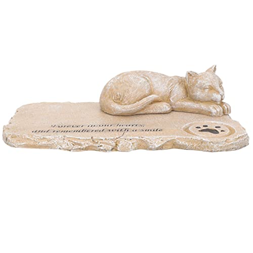 COLLBATH Lebensechte Katzenornamente Gedenkstein Für Haustiere Dekoratives Accessoire Für Den Außenbereich von COLLBATH