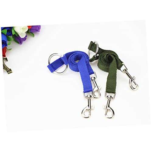 COLLBATH Doppelleine Für Hunde Nylon- Von Zwei Hunden Militärgrün Für Kleine Haustiere Verhedderungsfrei Einfach Zu Handhaben von COLLBATH