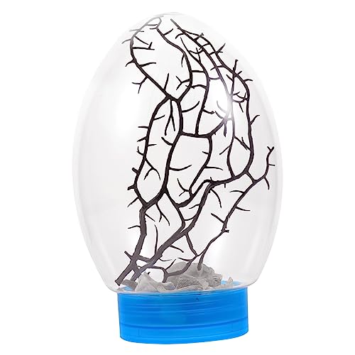 COLLBATH Ecosphere Mini Aquarium mit LED Licht Geschlossenes Ökosystem für Kleine Fische und Garnelen Tragbar für Schreibtische Blauer Boden Batterie COLLBATH Ecosphere Mini Aquarium mit LED Licht Geschlossenes Ökosystem für Kleine Fische und Garnelen Tragbar für Schreibtische Blauer Boden Batterie von COLLBATH