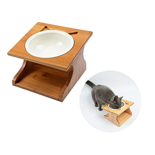 COLLBATH Einzelne Hundenapf aus Holz Hochwertige Futterschale für Katzen und Welpen rutschfeste Geruchsneutrale Schüssel für Futter und Wasser Trockenfutter COLLBATH Einzelne Hundenapf aus Holz Hochwertige Futterschale für Katzen und Welpen rutschfeste Geruchsneutrale Schüssel für Futter und Wasser Trockenfutter von COLLBATH