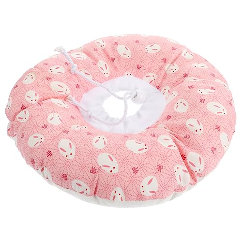 COLLBATH Elisabeth Kreis hundekragen hundehalstuch Katzen katzenhalsbänder Haustierverband Haustier Hals Genesungshalsband für Katzen kratzfester Halskragen PP Baumwolle Rosa von COLLBATH