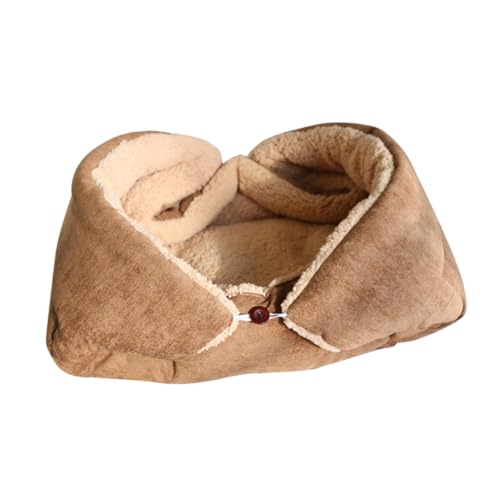 COLLBATH Faltbare Dicke Pet-Matte mit Plüschbezug Waschbare Wärmeunterlage für Kleine Hunde und Katzen Vielseitig Einsetzbare Schlafunterlage für Zuhause und Unterwegs von COLLBATH