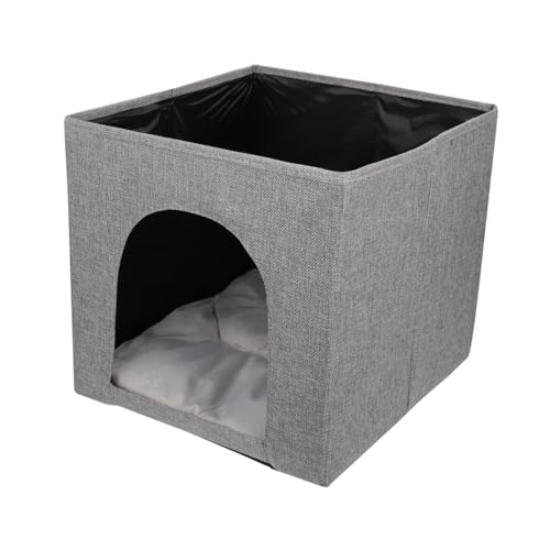 COLLBATH Faltbares Katzenhaus aus Atmungsaktivem Material Verschleißfestes Katzenbett für Drinnen und Draußen für Kleine Hunde und Katzen Platzsparendes Design Einfach zu Lagern COLLBATH Faltbares Katzenhaus aus Atmungsaktivem Material Verschleißfestes Katzenbett für Drinnen und Draußen für Kleine Hunde und Katzen Platzsparendes Design Einfach zu Lagern von COLLBATH