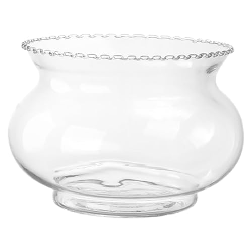 COLLBATH Glasterrarium Kleines Aquarium Für Schreibtisch Glasblasenschale Hydrokultur-pflanzbehälter Transparenter Pflanztopf Wasserlotustopf Fischglasdekor von COLLBATH