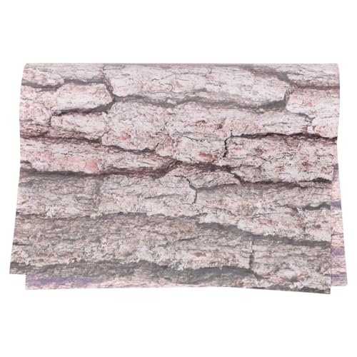 COLLBATH Aquarium-hintergrundaufkleber Dekoration Aquarium-zubehör Realistisches Baumrindenmuster Selbstklebendes Wandtattoo Leicht Zu Reinigendes Material 62 X 40 cm von COLLBATH