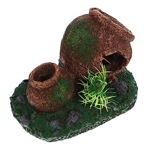 COLLBATH Aquarium-Dekoration Fischhaus Garnelen-brutstätte Aquarium-Ornament Unterschlupf Versteckhöhle Dekorative Aus Harzmaterial COLLBATH Aquarium-Dekoration Fischhaus Garnelen-brutstätte Aquarium-Ornament Unterschlupf Versteckhöhle Dekorative Aus Harzmaterial von COLLBATH