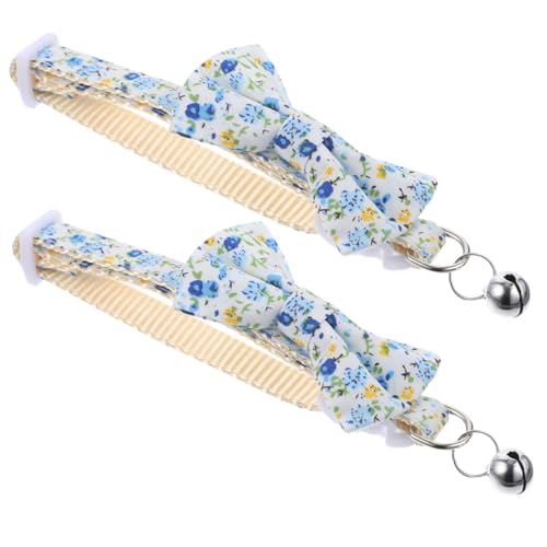 COLLBATH Fliege Für Haustiere Katzenhalsband Mit Fliege Verstellbares Katzenhalsband Für Kätzchen Hübsches Kätzchenhalsband von COLLBATH