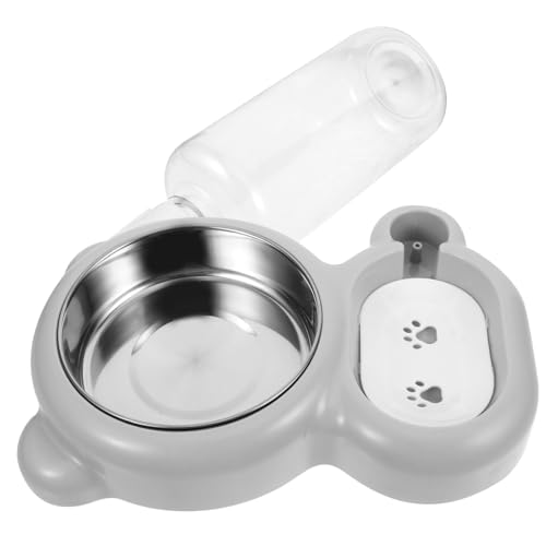 COLLBATH Automatischer Wasserbehälter Katzenfutterspender Edelstahl-futternapf Multifunktionsdesign Für Vielbeschäftigte Eltern von COLLBATH