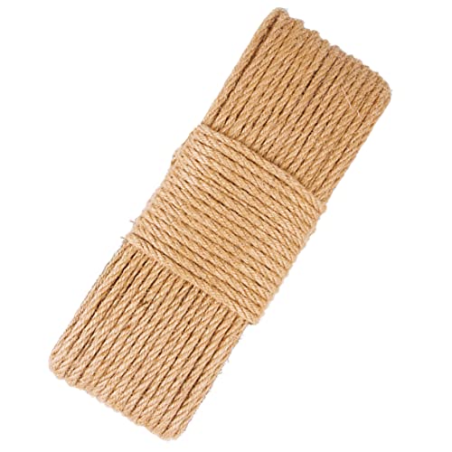 COLLBATH Garn Dekoration Sisalseil Für Katzen Kratzen Kratzer Drinnen DIY Katzenkratzseil Austauschbares Kratzbaumseil Stabiles Kratzbaumseil Kratzbaum Seil Hausbedarf Light Brown Hanfseil von COLLBATH