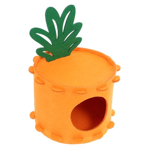 COLLBATH Gemütliches Karottenbaumstumpf Haus für Kleine Haustiere Wie Hamster Kaninchen und Eichhörnchen Einfach zu Reinigendes Warmes Schlafnest von COLLBATH