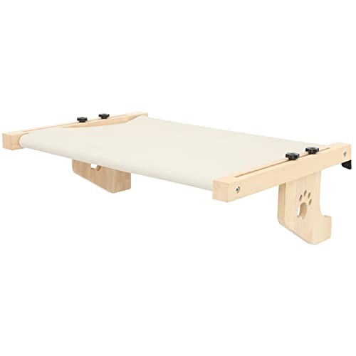 COLLBATH Hängendes Katzenbett Fensterhängematte gemütliches Katzenbett Nest für Indoor-Katzen Katzensitzbank aus Holz COLLBATH Hängendes Katzenbett Fensterhängematte gemütliches Katzenbett Nest für Indoor-Katzen Katzensitzbank aus Holz von COLLBATH