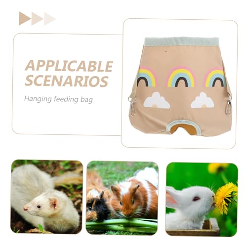COLLBATH Hängender Heu-futtersack für Meerschweinchen und Kleine Haustiere Atmungsaktives Design für Frisches Heu Leichte Futtertasche für Kaninchen Chinchillas und Hamster Gesundes Füttern von COLLBATH