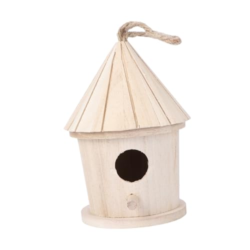 COLLBATH Vogelbett Vogelhäuschen vogelhaus vogelfutterhäuser Holz Vogel Holzdekor Wohnkultur Weihnachtsdekorationen Vogelnest Vögel Zubehör Winter Holzhaus Kolibri schmücken Hölzern von COLLBATH