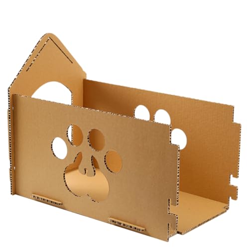 COLLBATH Halbgeschlossene Kratzbox Für Katzen DIY Katzenkratzbrett Aus Stabilem Und Rückzugsort Für Katzen Für Indoor Nutzung COLLBATH Halbgeschlossene Kratzbox Für Katzen DIY Katzenkratzbrett Aus Stabilem Und Rückzugsort Für Katzen Für Indoor Nutzung von COLLBATH